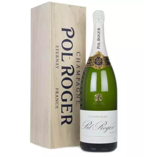 Jeroboam di Champagne Pol Roger Brut Réserve 3 litri - elegante bottiglia di grande formato