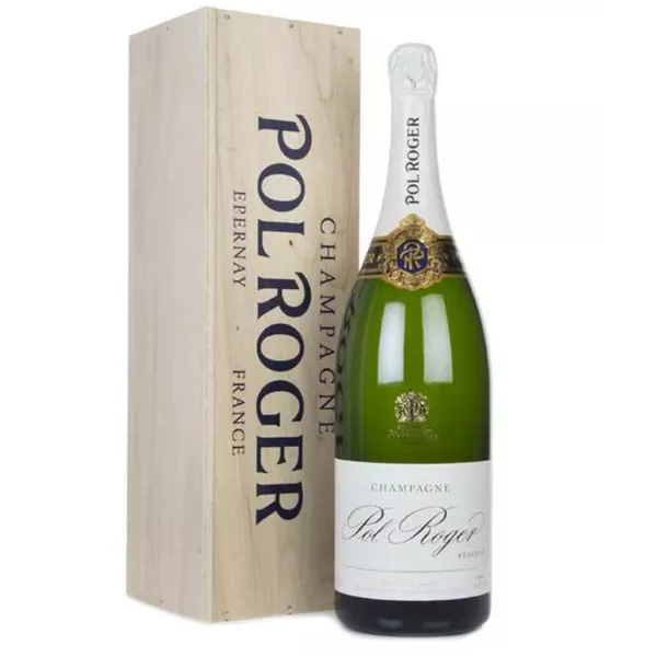 Jeroboam di Champagne Pol Roger Brut Réserve 3 litri - elegante bottiglia di grande formato