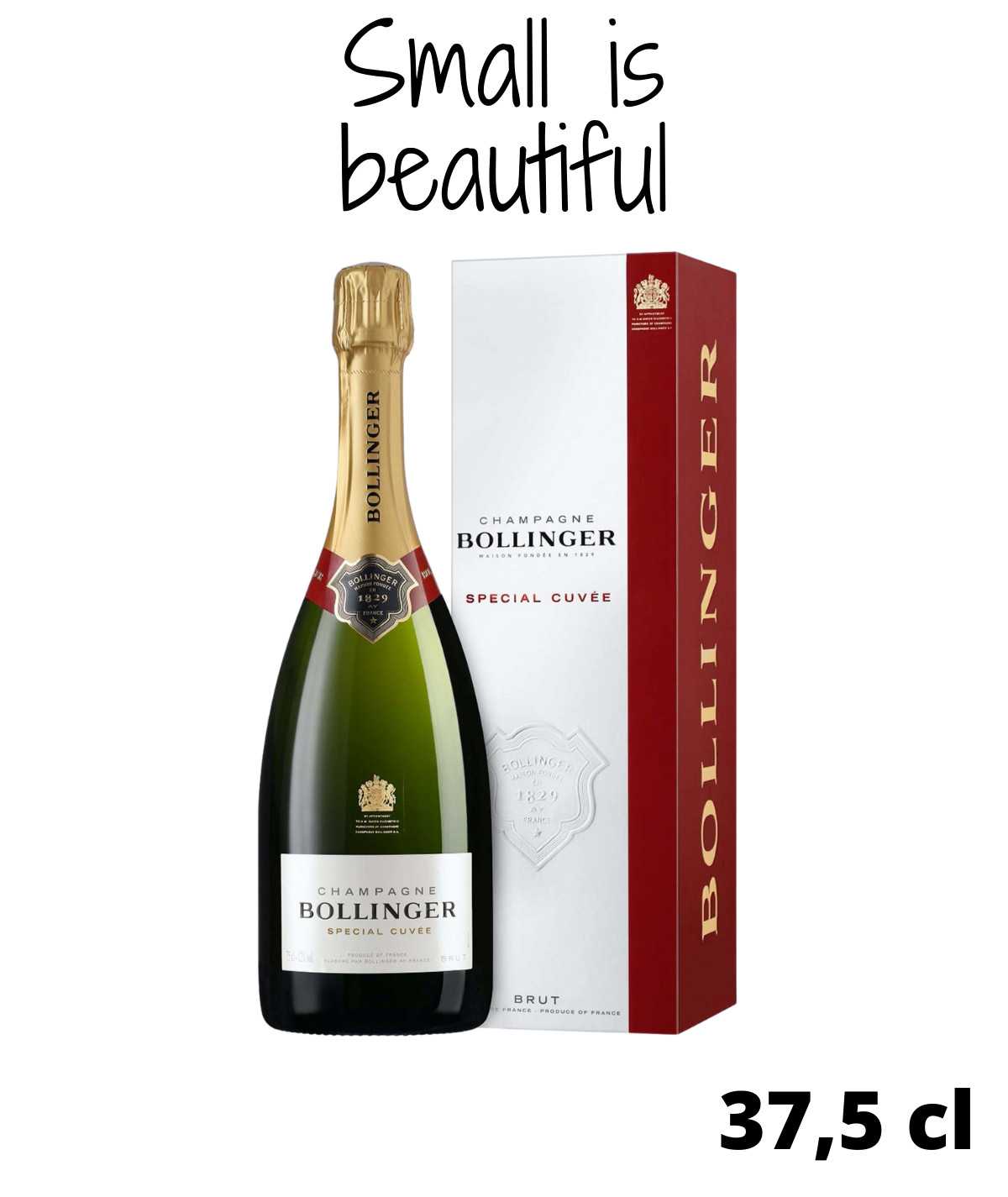 Mezza bottiglia di champagne of Bollinger Special Cuvee