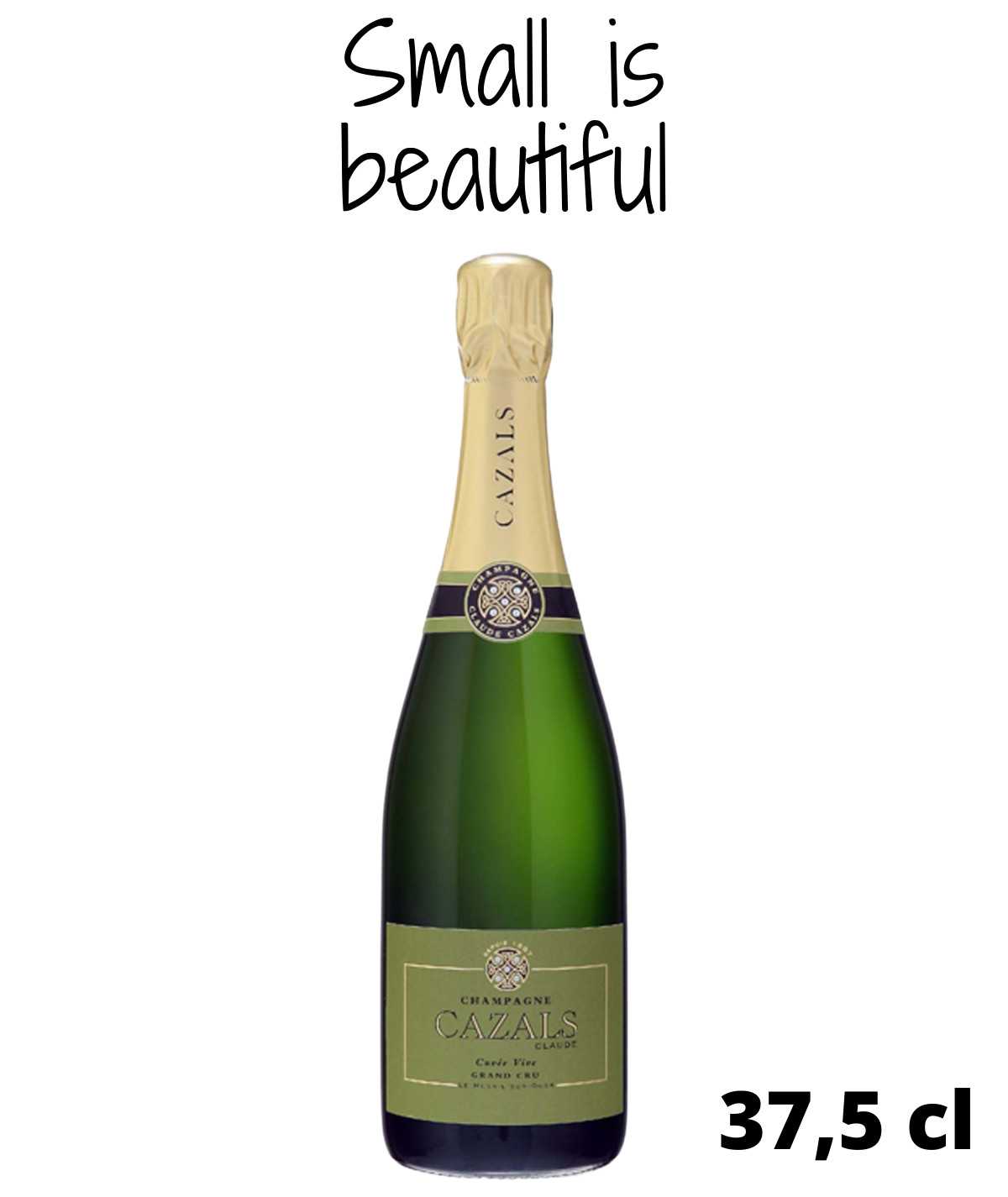 Mezza bottiglia di champagne CLAUDE CAZALS Vive Grand Cru