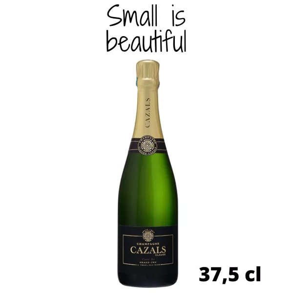 Mezza bottiglia di champagne CLAUDE CAZALS Carte d’Or Grand Cru