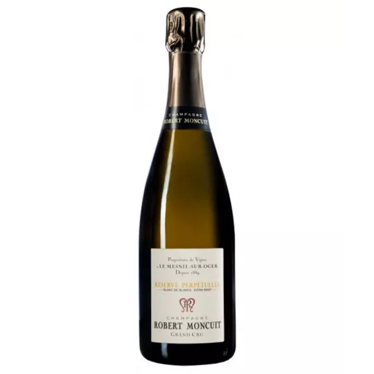 Bottiglia di Champagne Robert Moncuit Réserve Perpétuelle - Blanc de Blancs Extra Brut Grand Cru de la Côte des Blancs