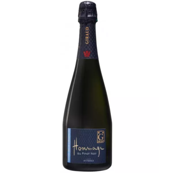 Bottiglia di champagne Henri Giraud Hommage au Pinot Noir, Grand Cru Blanc de Noirs