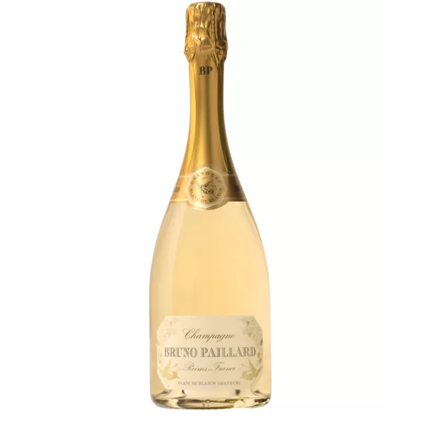 Bottiglia di Champagne Bruno Paillard Blanc de Blancs Grand Cru, vista frontale