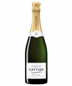 Champagne Cattier Brut Icône Tradition - Elegante bottiglia dalle bollicine frizzanti.