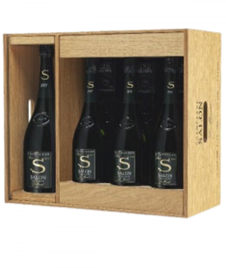 Set regalo champagne di lusso SALON Vintages 2004 2006 2007 2008 1 Magnum e 6 bottiglie