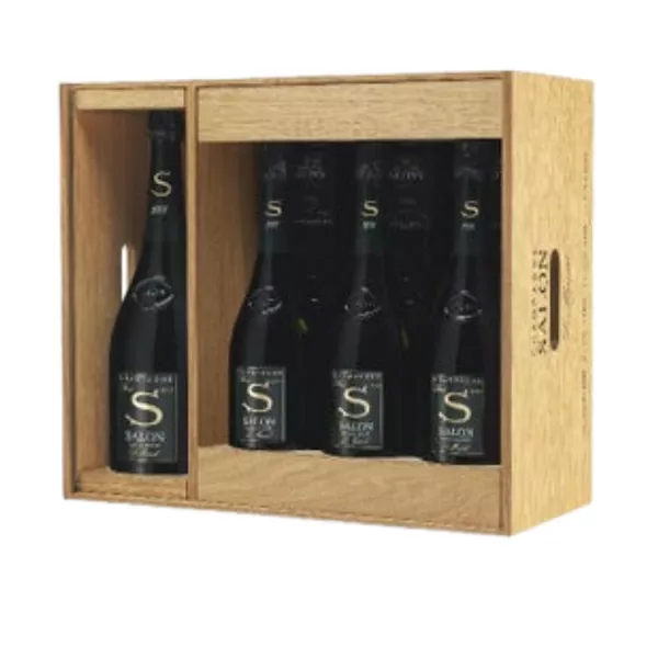 Set regalo champagne di lusso SALON Vintages 2004 2006 2007 2008 1 Magnum e 6 bottiglie