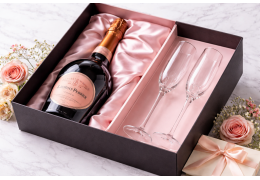 Cofanetto Regalo Laurent-Perrier Rosé Magnum con Flûte in Cristallo